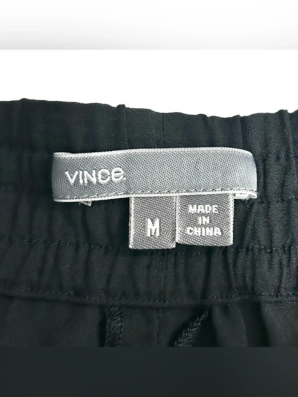 Vince 100% Silk Jogger Pants Women’s Size M Elastic Waist Lightweight Sheer - Picture 8 of 10